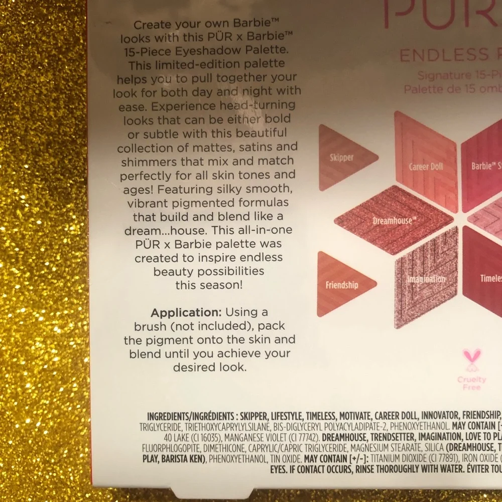 BNIB! PUR X Barbie Eyeshadow Palette in Endless Possibilities 2 💖